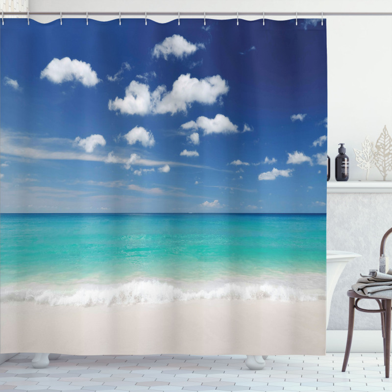 Summer Beach Coast Shower Curtain