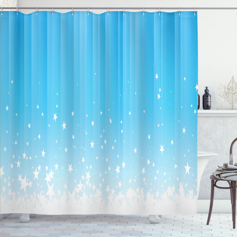 Star Vibrant Celestial Shower Curtain