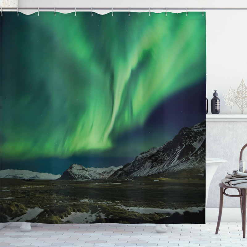 Polaris Mountain Shower Curtain
