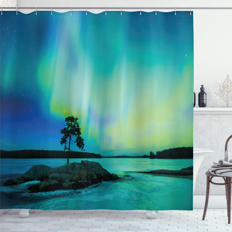 Rocky Stone River Shower Curtain