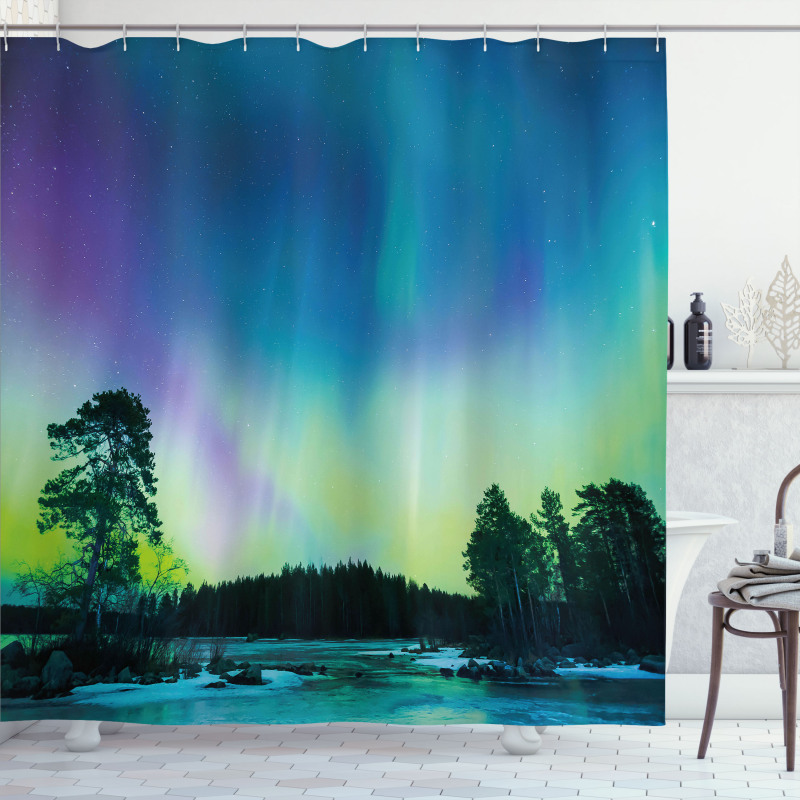 Lake Forest Woods Shower Curtain