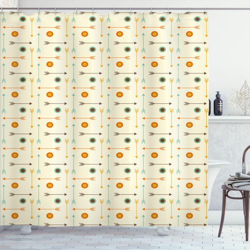 Hipster Geometric Shower Curtain