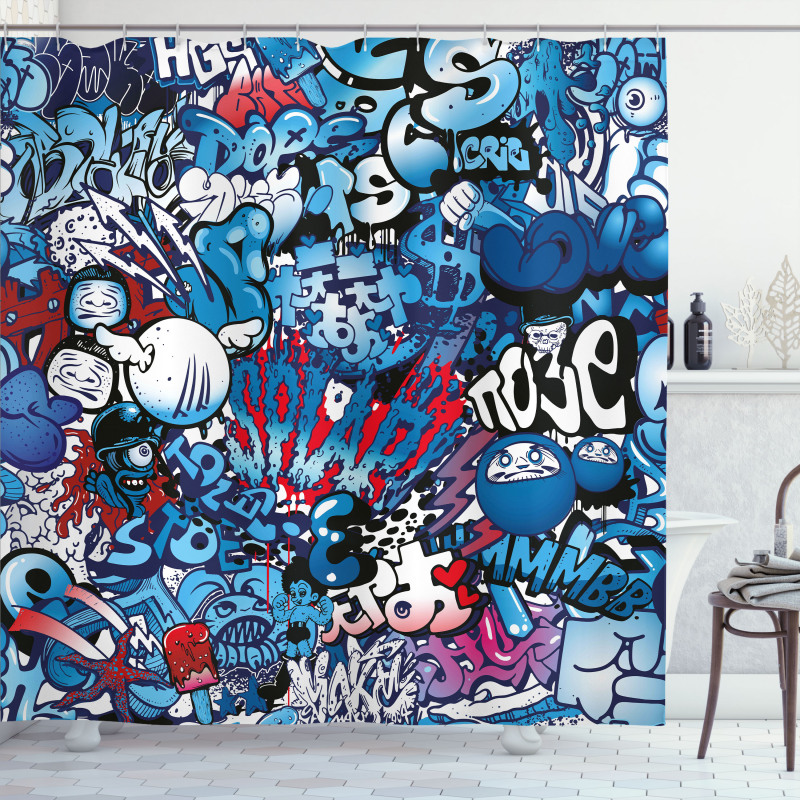 Graffiti Street Art Shower Curtain