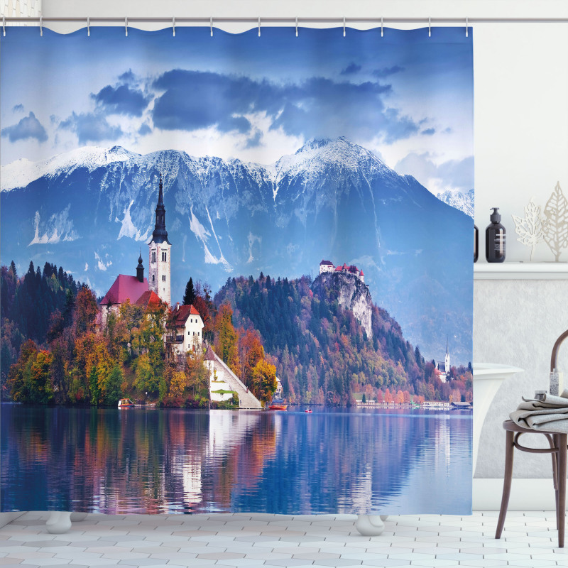 Bled Slovenia Lake Shower Curtain