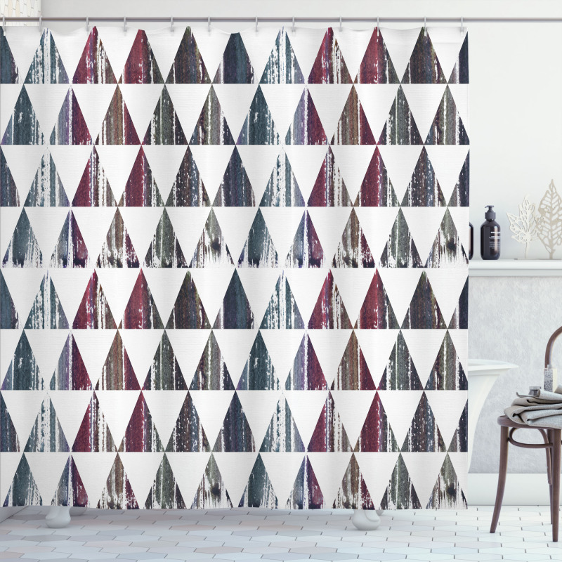 Egyptian Modern Pyramid Shower Curtain