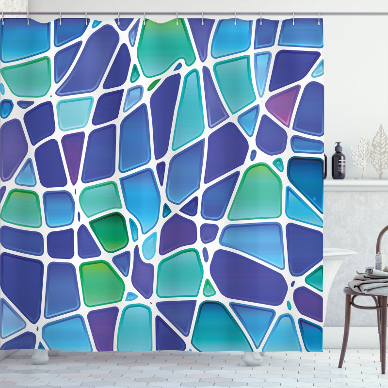 Mosaic Trippy Vivid Shower Curtain