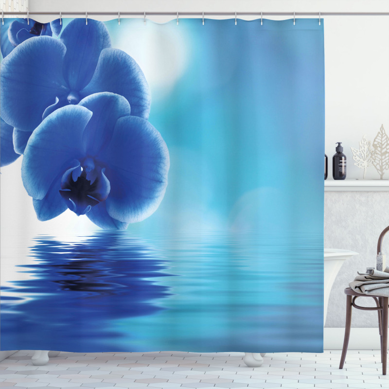 Orchid Floral Design Shower Curtain