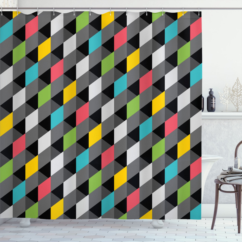 Abstract Art Style Shower Curtain