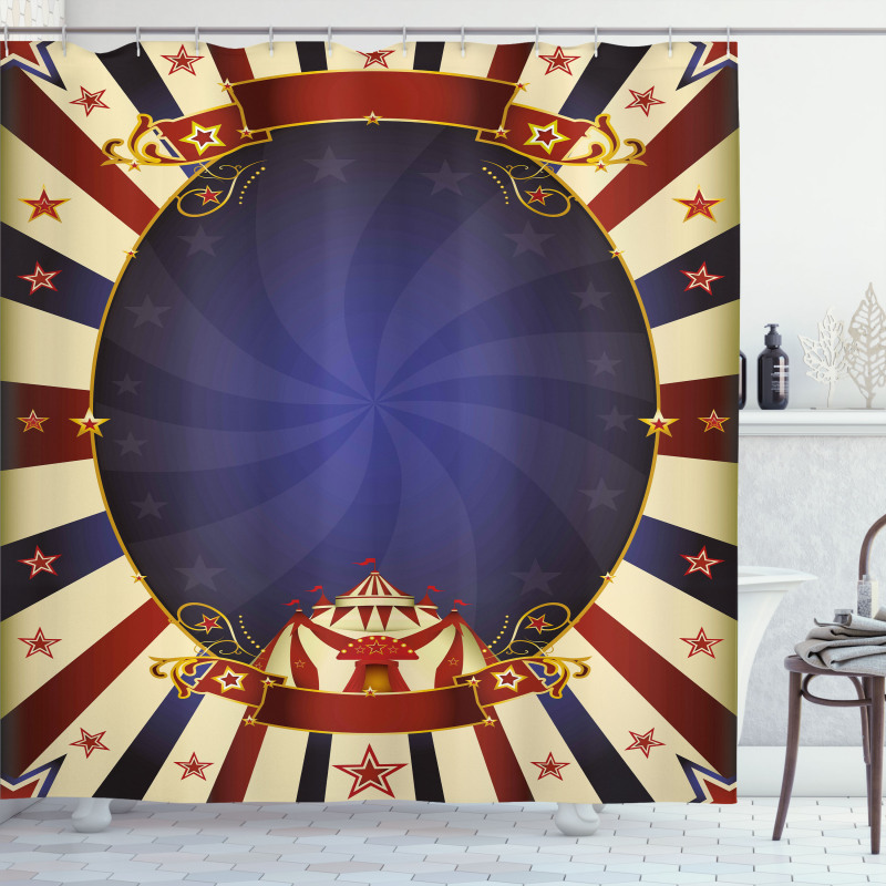 Circus Poster Image Shower Curtain