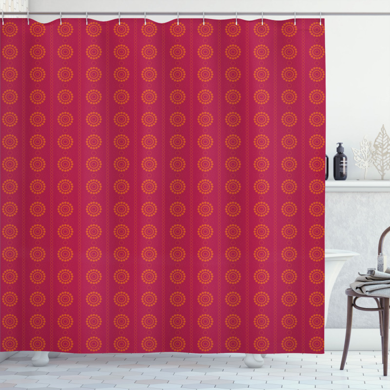 Sun Inspired Ethnic Shower Curtain