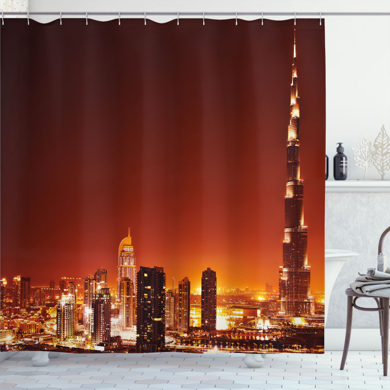 East Dubai Landscape Shower Curtain