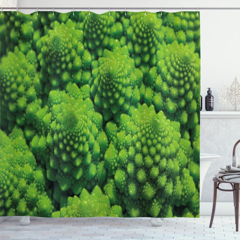 Broccoli Kale Foliage Shower Curtain