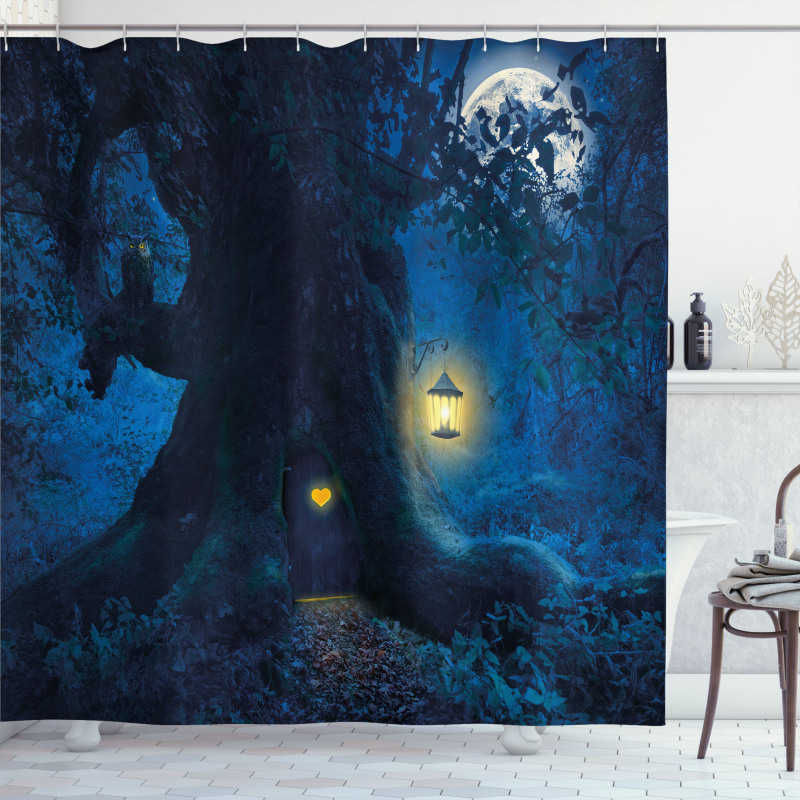Night Tree Home Shower Curtain