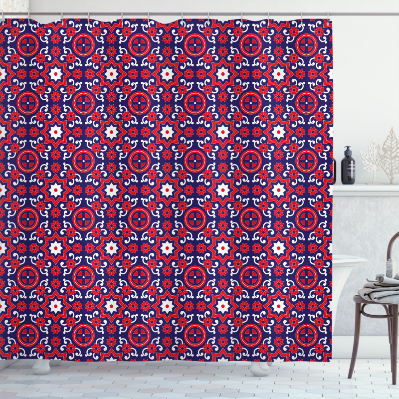 Moroccan Oriental Old Shower Curtain