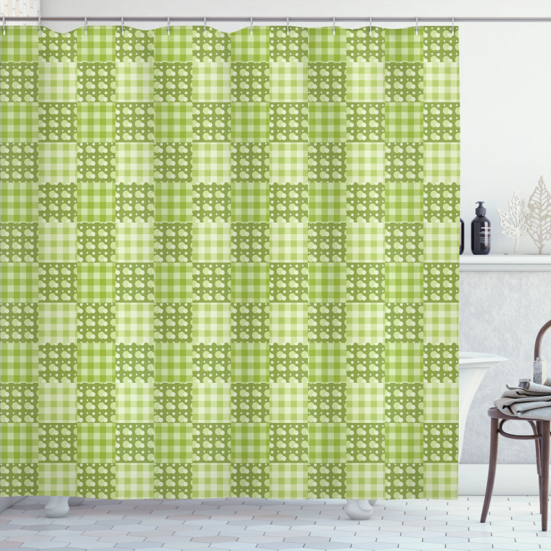 Patchwork Simple Artwork Shower Curtain