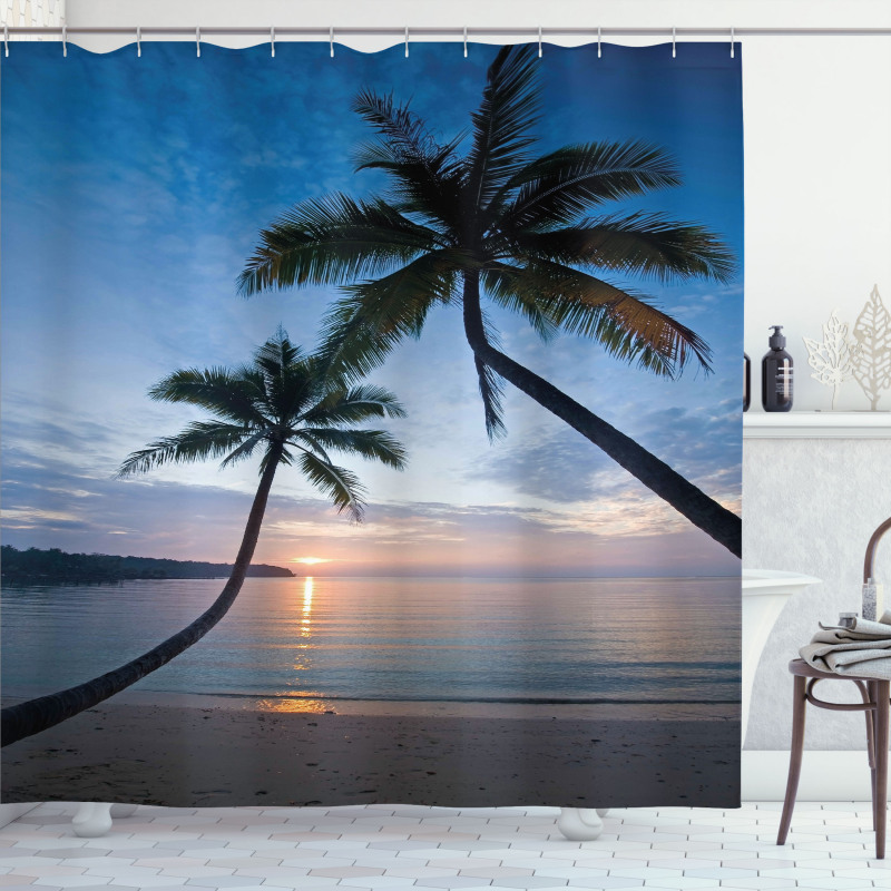 Sunset Beach Thailand Shower Curtain