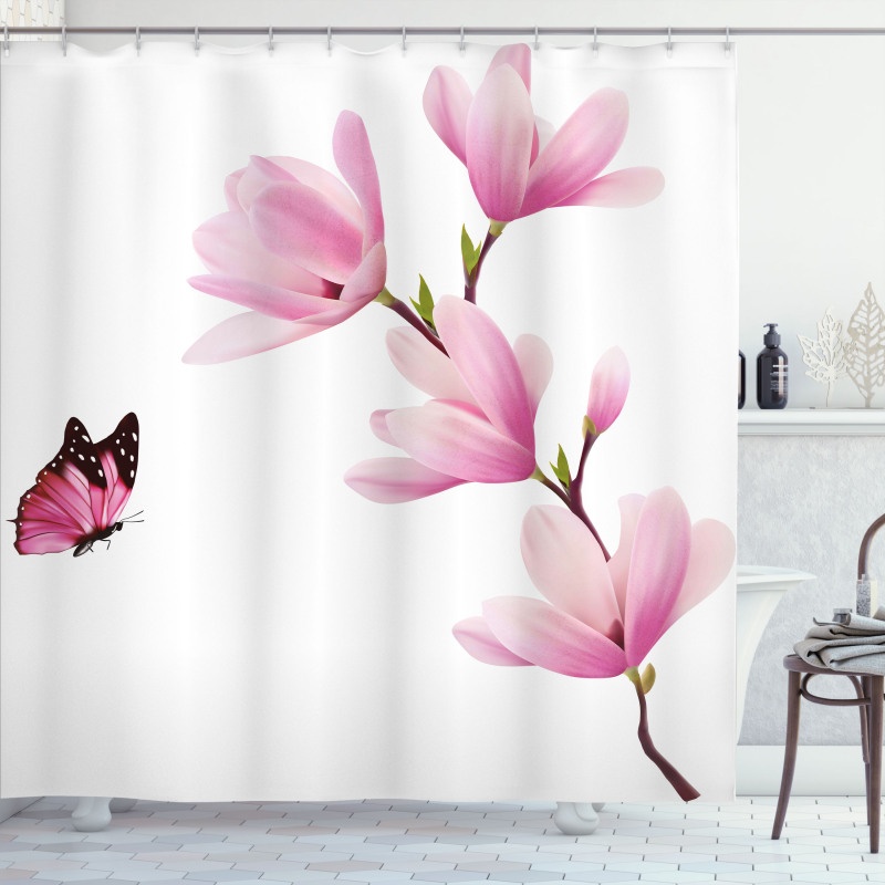 Blossom Branch Flowers Shower Curtain
