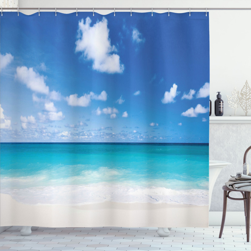 Barbados Coastline Summer Shower Curtain