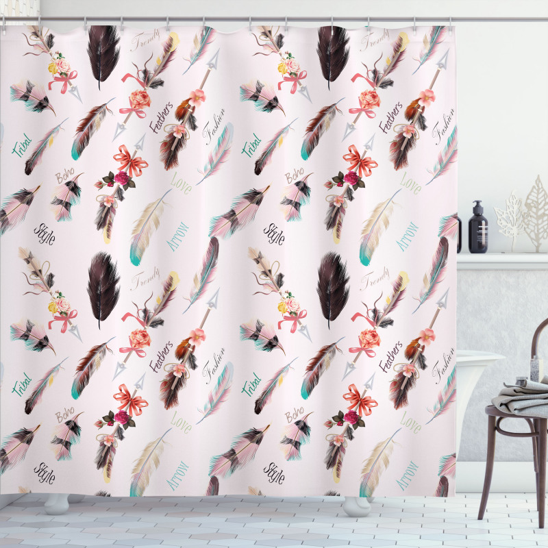 Fashion Feathers Shower Curtain