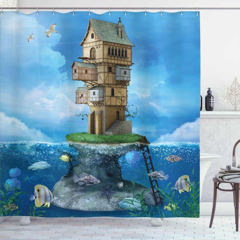 Fantasy Fisherman House Shower Curtain