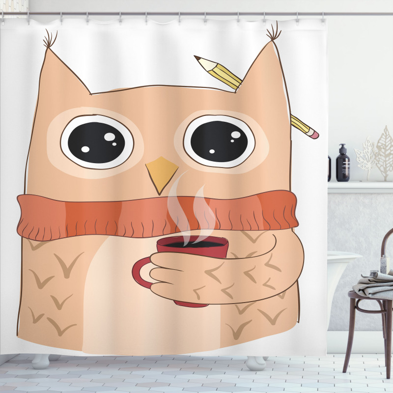 Animal Coffee Student Shower Curtain