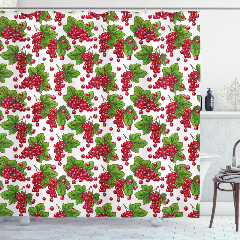 Grape Fruit Harvest Shower Curtain