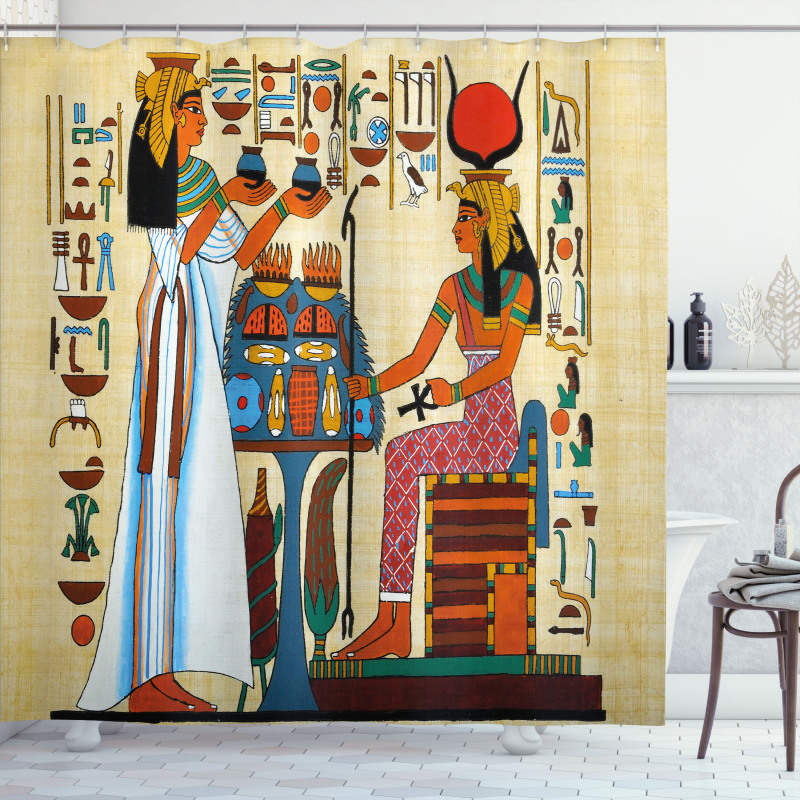 Egyptian History Shower Curtain