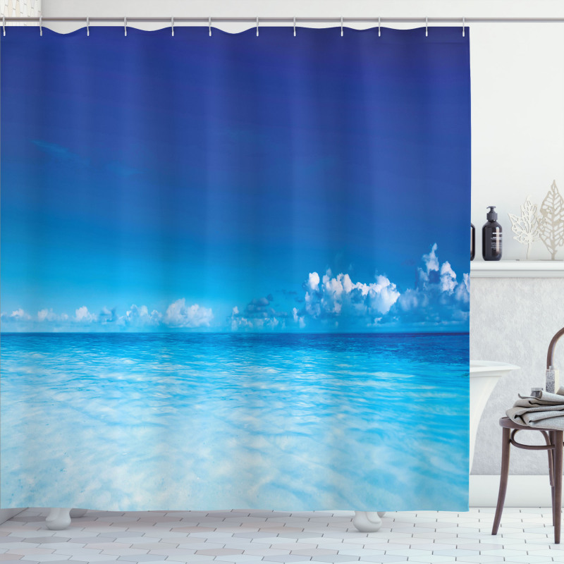 Ocean Beach Sea Scenery Shower Curtain