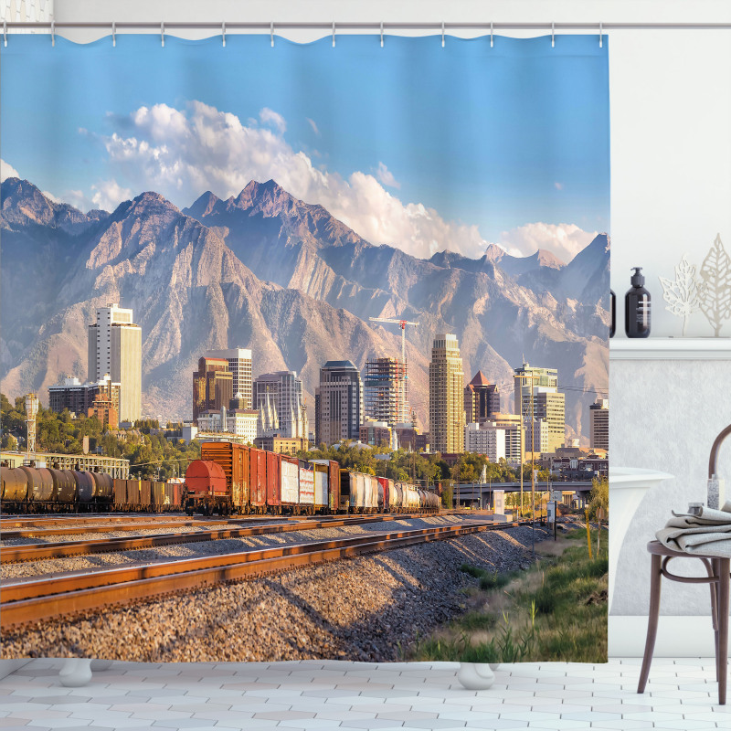 Salt Lake City Utah USA Shower Curtain