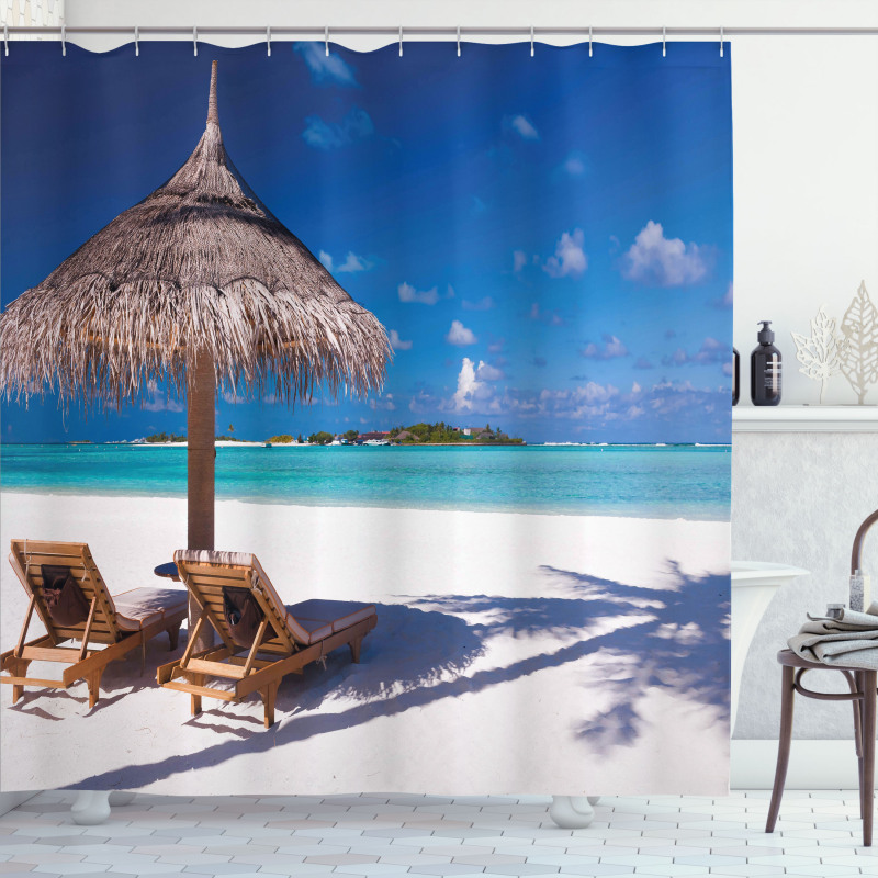 Island Caribbean Sealife Shower Curtain