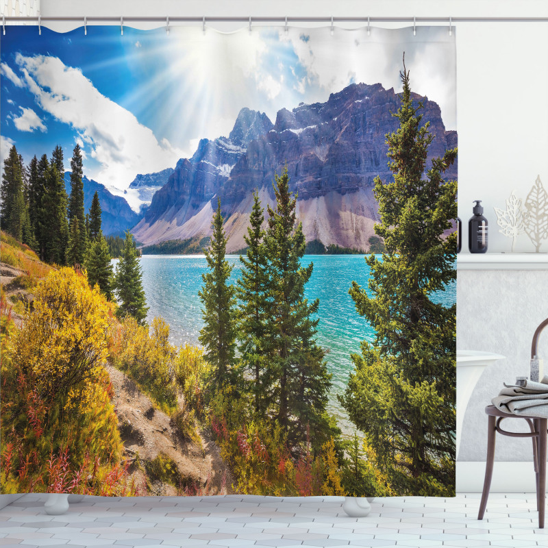 Canadian Glacial Lake Shower Curtain