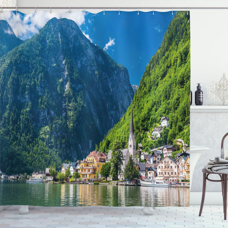 Natural View Austria Shower Curtain