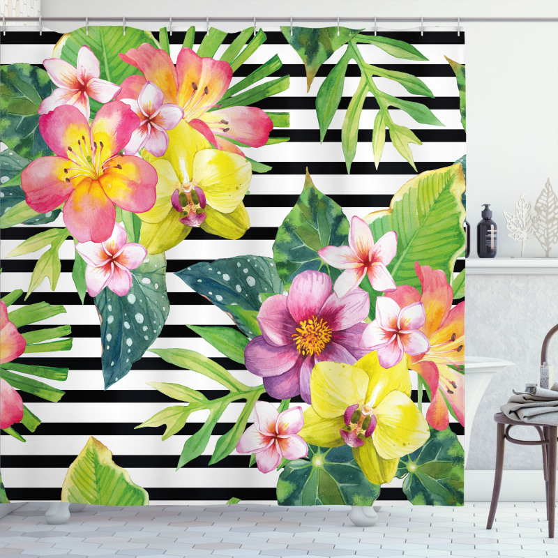 Various Flowers Bouquet Shower Curtain