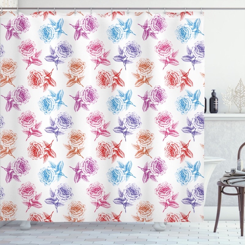 Romantic Blossoming Nature Shower Curtain