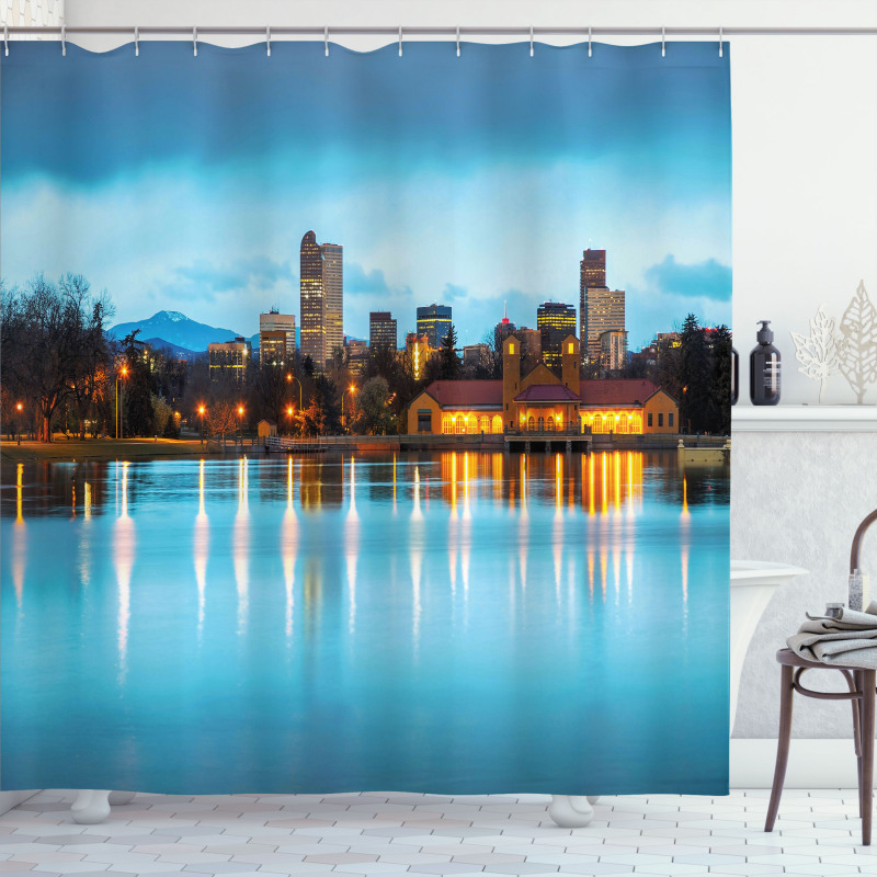 Ferril Lake at Morning Shower Curtain