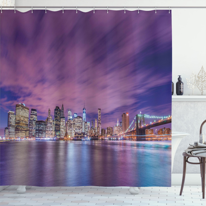 New York City Landmarks Shower Curtain