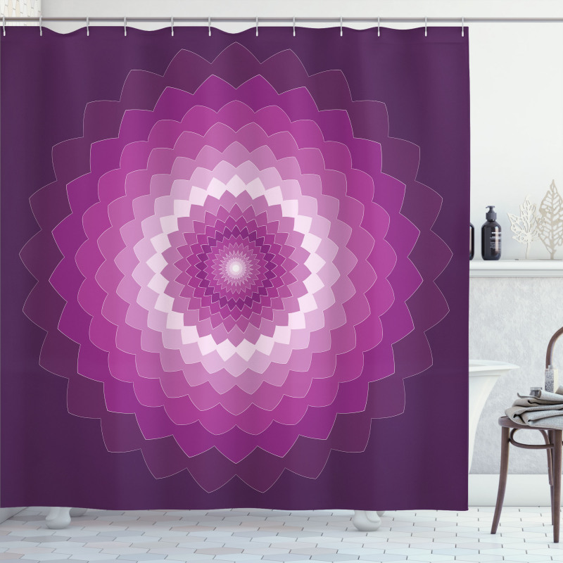 Optical Carnation Shower Curtain