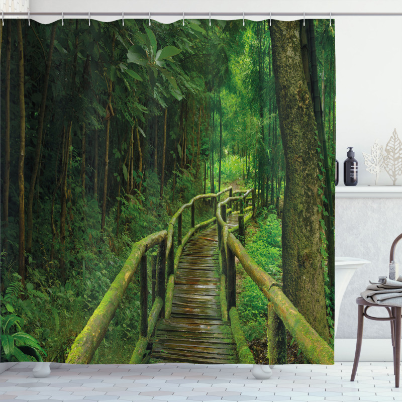 Rainforest in Thailand Shower Curtain