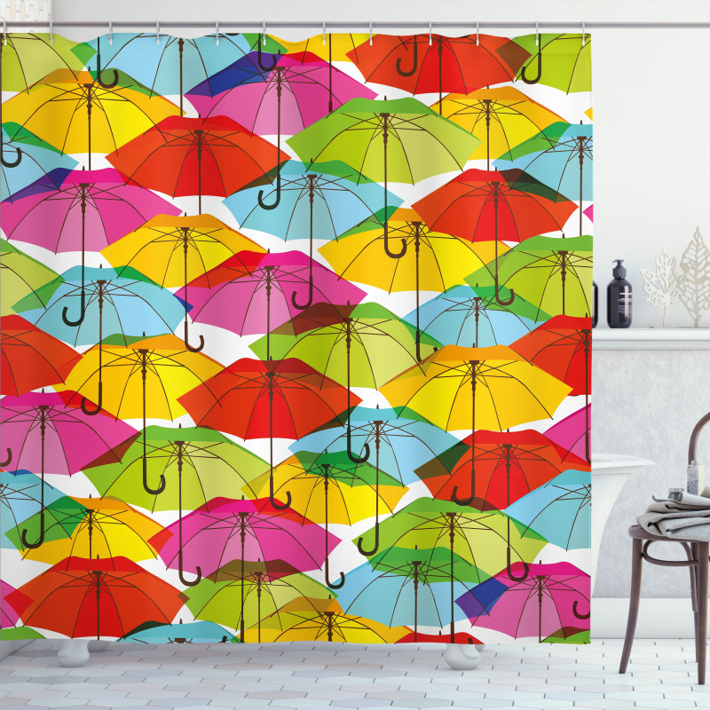 Vivid Umbrella Shower Curtain