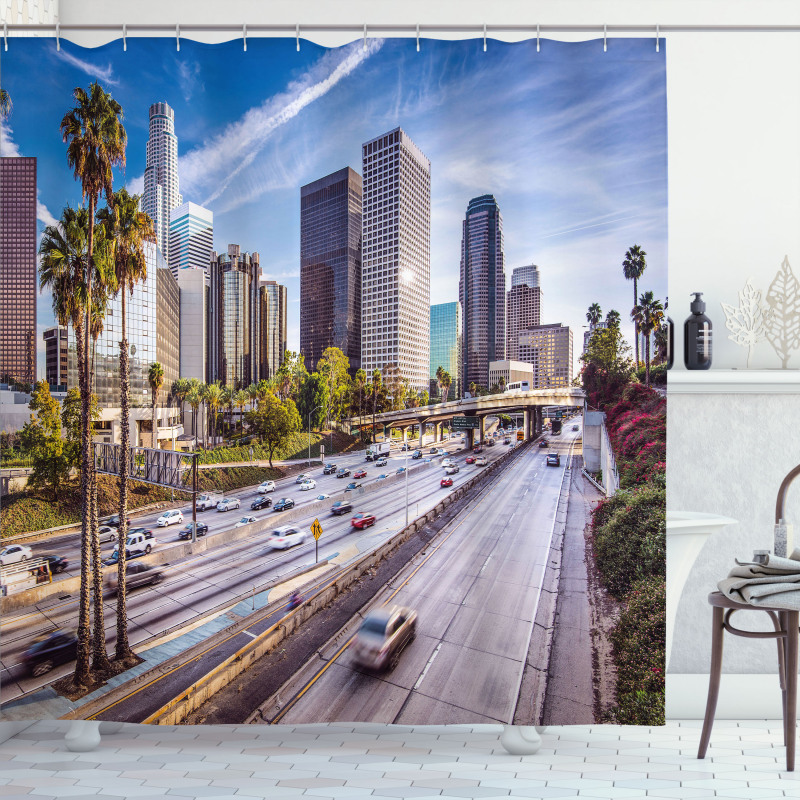 Downtown Los Angeles USA Shower Curtain