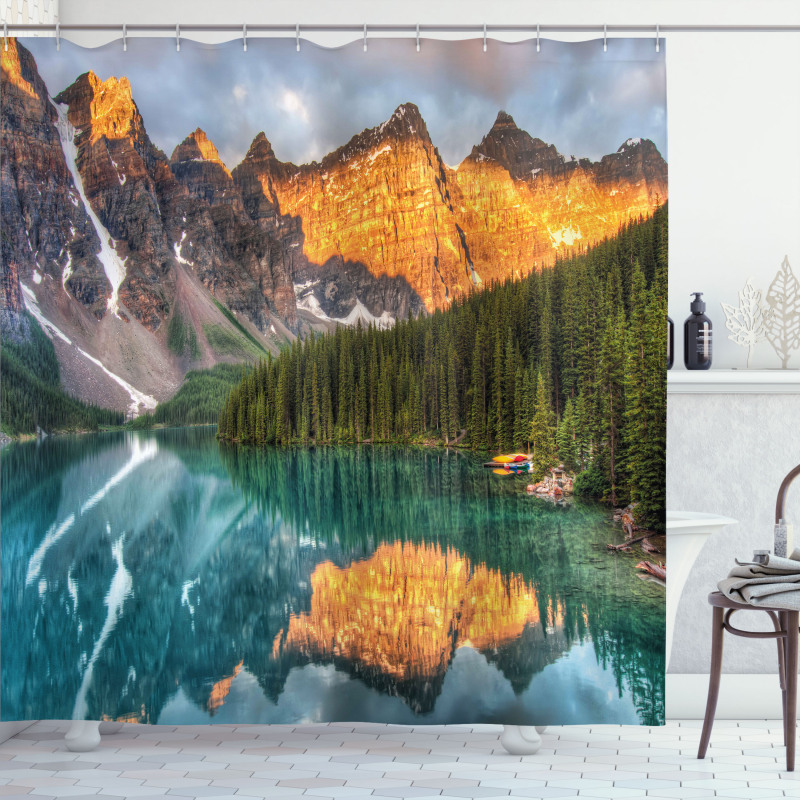 Moraine Lake Canadian Shower Curtain