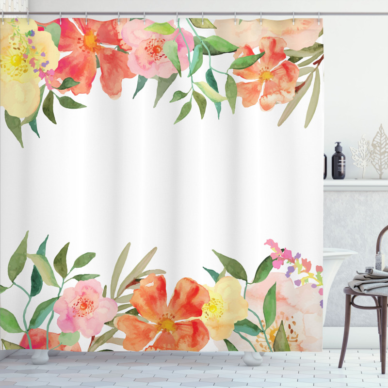 Soft Flower Petals Shower Curtain