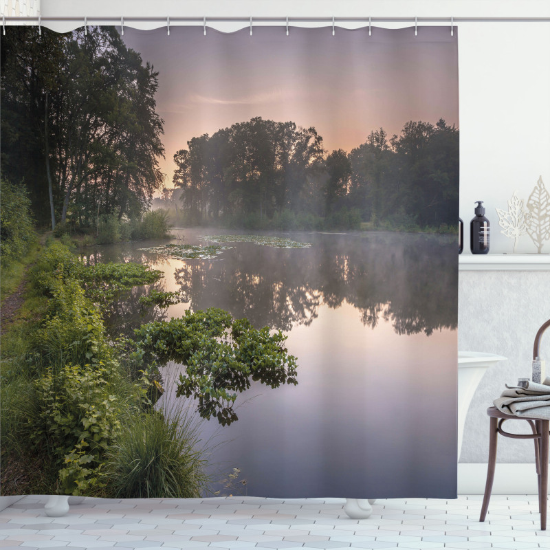Lake Natura Netherlands Shower Curtain