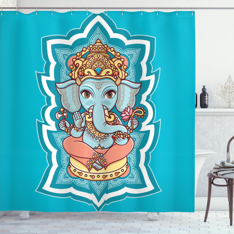 Asian Mandala Shower Curtain