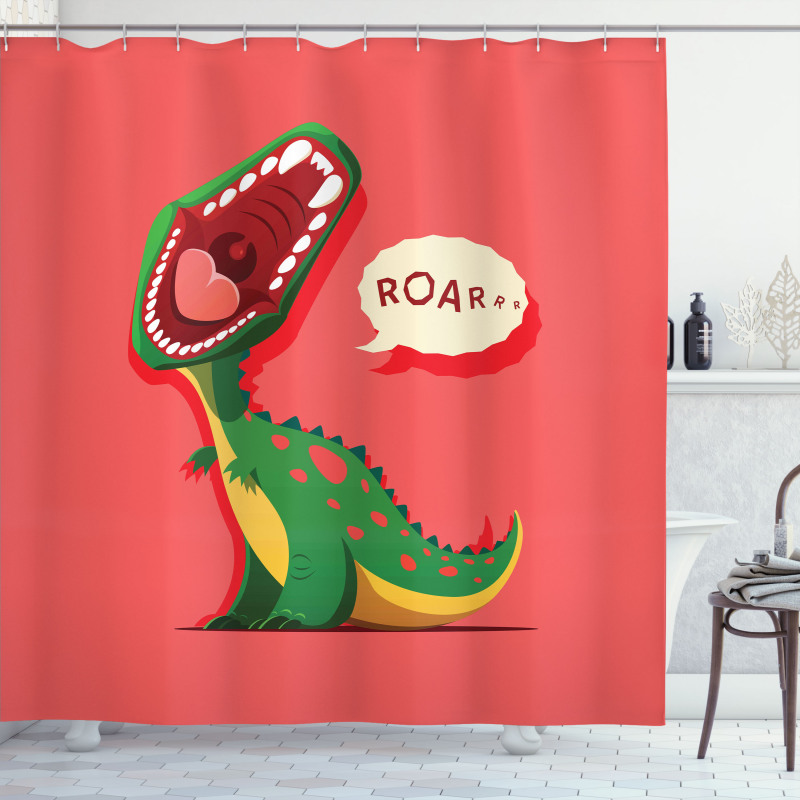 Cartoon Prehistoric Shower Curtain
