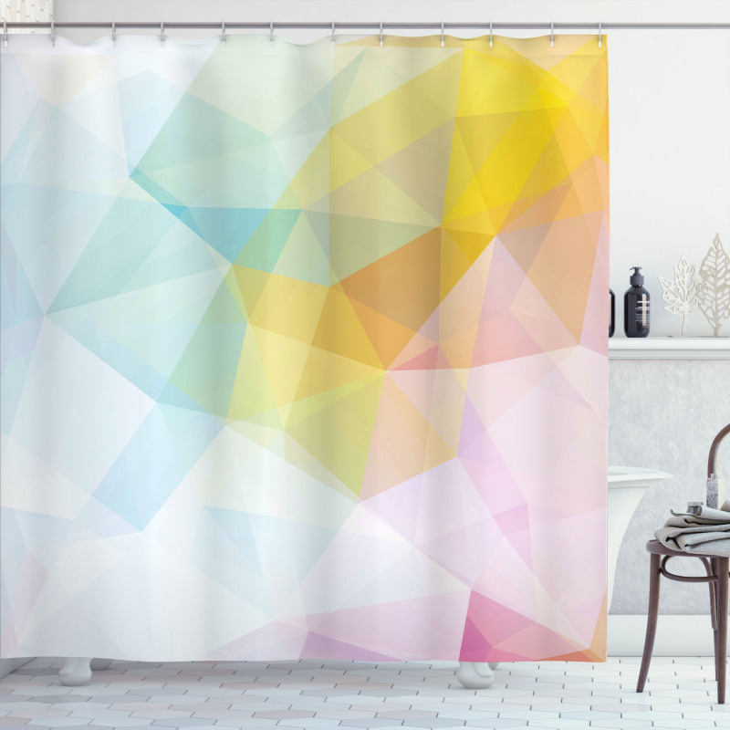 Squares and Sharp Line Shower Curtain