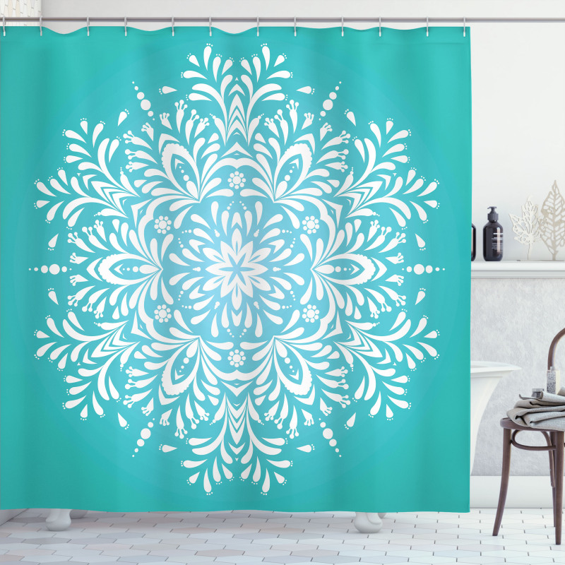 Winter Snowflake Shower Curtain