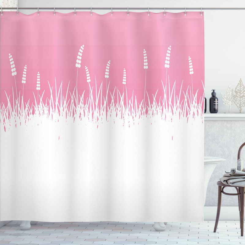 Bushes and Wheat Field Shower Curtain