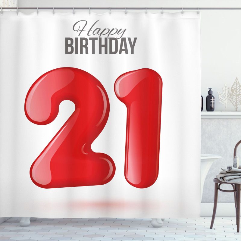 Teen Birthday Party Shower Curtain