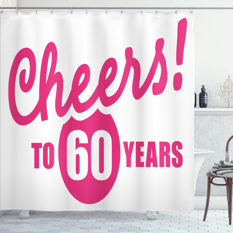 Happy Birthday Cheers Shower Curtain